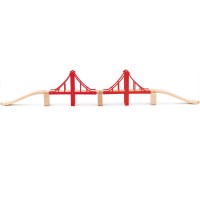 Pod mare dublu suspendat cu cabluri - WoodyLand WL91817 Bridge Pod mare dublu suspendat cu cabluri - WoodyLand WL91817 Bridge